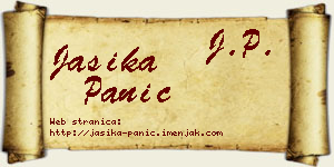 Jasika Panić vizit kartica